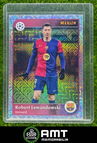 Robert Lewandowski 2024 Topps Merlin Chrome Mojo
