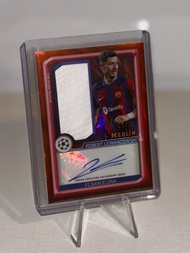 Robert Lewandowski 2024 Topps Merlin Chrome Orange /25