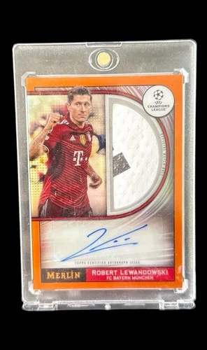 Robert Lewandowski 2021 Topps Merlin Chrome Orange /25
