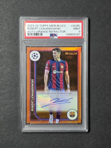Robert Lewandowski 2023 Topps Merlin Chrome Orange /25