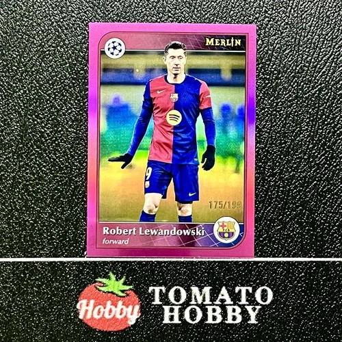 Robert Lewandowski 2024 Topps Merlin Chrome Pink Refractor /199