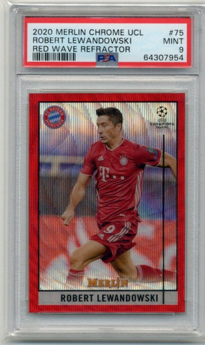 Robert Lewandowski 2020 Topps Merlin Chrome Red Wave Refractor /5