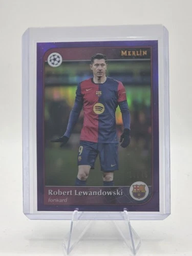 Robert Lewandowski 2024 Topps Merlin Chrome Purple /15