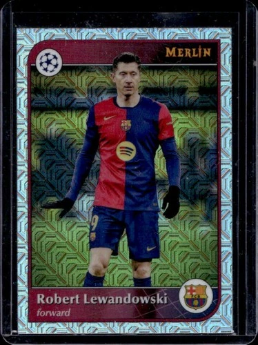 Robert Lewandowski 2024 Topps Merlin Chrome Refractor