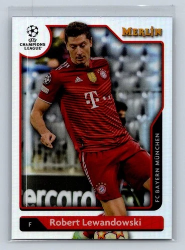Robert Lewandowski 2021 Panini Merlin Chrome Refractor