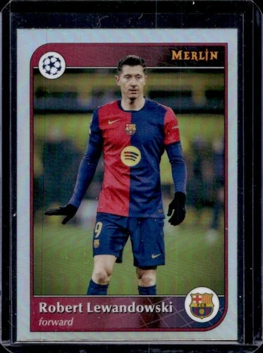 Robert Lewandowski 2024 Topps Merlin Chrome Refractor #96