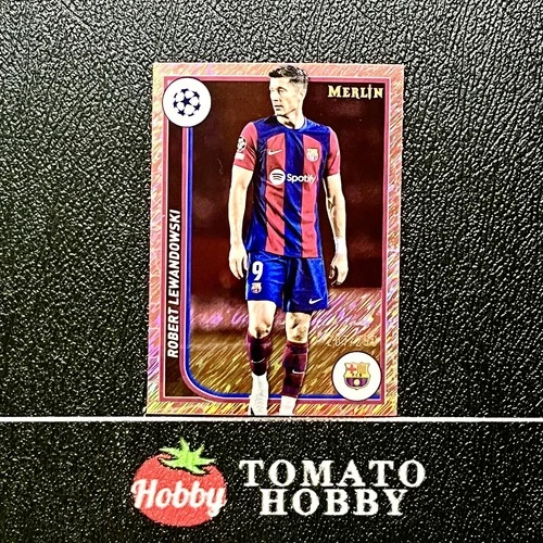 Robert Lewandowski 2023 Topps Merlin Chrome Rose Gold Shimmer /299