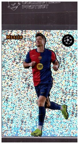 Robert Lewandowski 2024 Topps Merlin Chrome Shiny