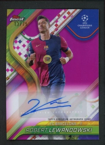 Robert Lewandowski 2025 Topps Migliori Autografi UEFA Champions League 13/75