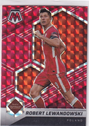 Robert Lewandowski 2021 Panini Mosaic Red Mosaic