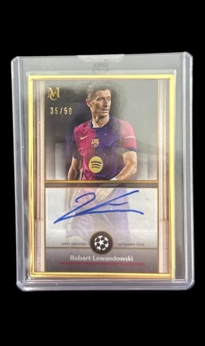 Robert Lewandowski 2024 Topps Museum Gold Frame /50