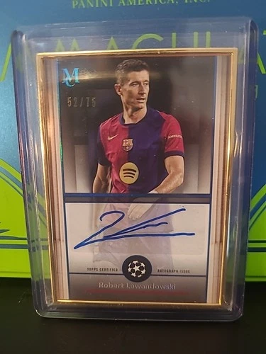 Robert Lewandowski 2025 Topps Museum Gold Frame /75