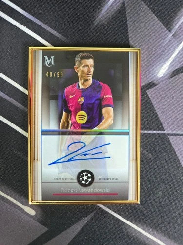 Robert Lewandowski 2025 Topps Museum Gold Frame /99
