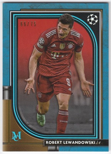 Robert Lewandowski 2021 Topps Museum Sapphire /75