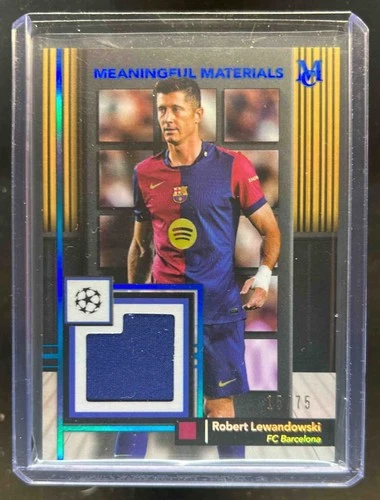Robert Lewandowski 2024 Topps Museum Sapphire /75