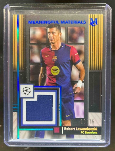 Robert Lewandowski 2024 Topps Museum Sapphire /75