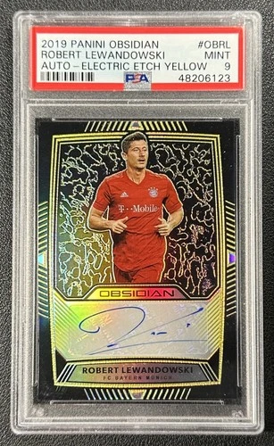 Robert Lewandowski 2019 Panini Obsidian Yellow Etch 1/5