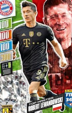 Robert Lewandowski 2022 Panini Adrenalyn XL FIFA 365
