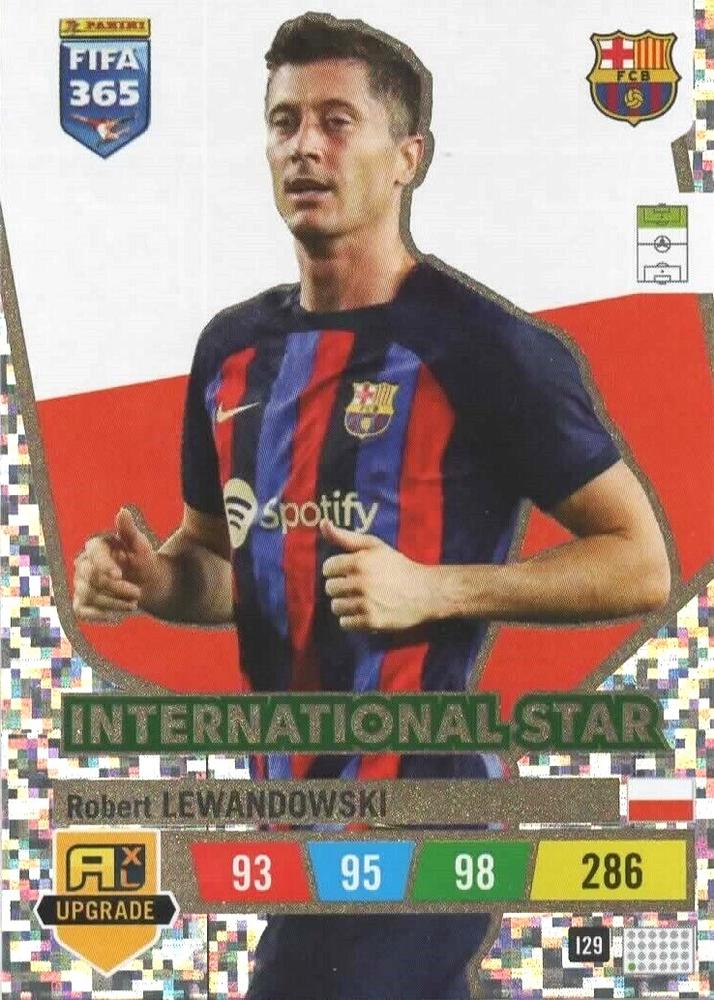 Robert Lewandowski 2023 Panini Adrenalyn XL FIFA 365 Upgrade