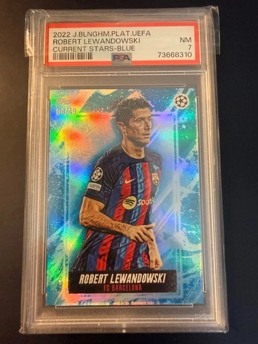 Robert Lewandowski 2022 Panini Platinum UEFA Blue /49