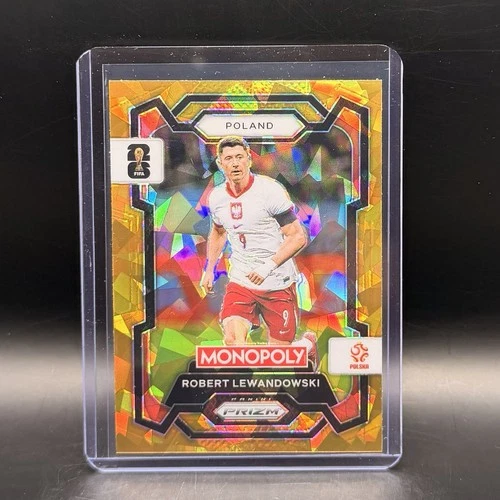 Robert Lewandowski 2026 Panini Prizm Cracked Ice Gold