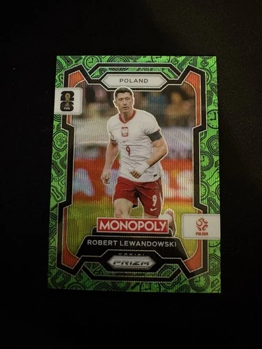 Robert Lewandowski 2026 Panini Prizm Green Wave #84