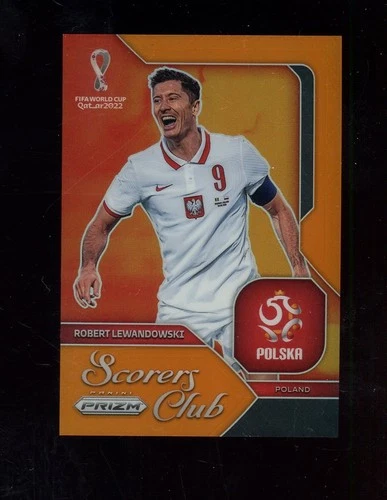 Robert Lewandowski 2022 Panini Prizm Orange /25