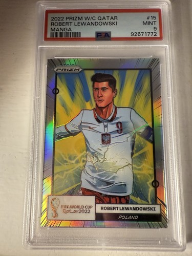 Robert Lewandowski 2022 Panini Prizm World Cup #15