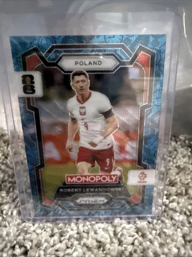 Robert Lewandowski 2026 Panini Prizm World Cup Blue Wave