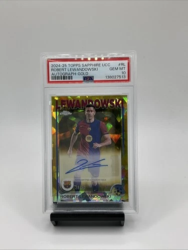 Robert Lewandowski 2024 Topps Sapphire Gold Cracked Ice /50