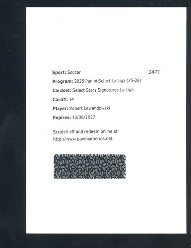 Robert Lewandowski 2025 Panini Select