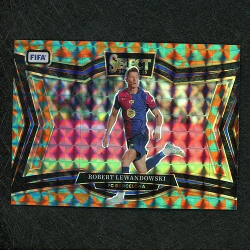 Robert Lewandowski 2024 Panini Select Aqua Orange /15