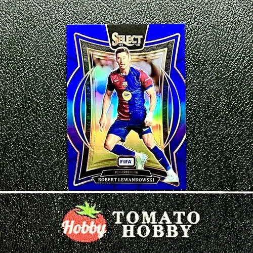 Robert Lewandowski 2024 Panini Select Blue Refractor