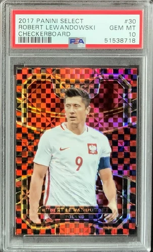 Robert Lewandowski 2017 Panini Select Checkerboard Prizm