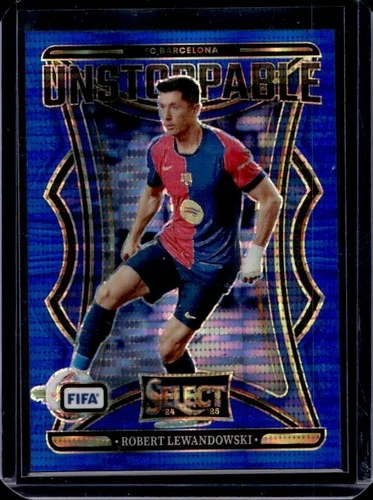 Robert Lewandowski 2024 Panini Select FIFA Blue Pulsar #2