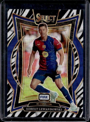 Robert Lewandowski 2024 Panini Select FIFA Zebra #8