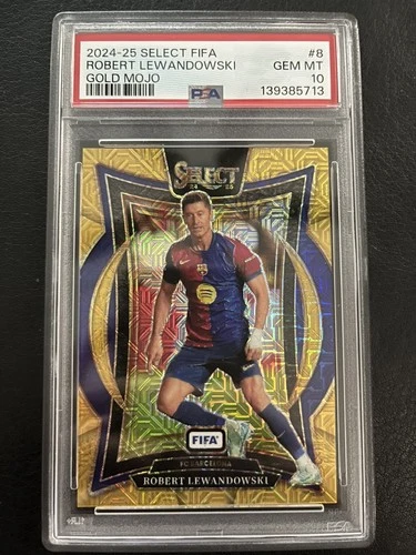 Robert Lewandowski 2023 Panini Select Gold Mojo /10
