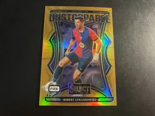 Robert Lewandowski 2024 Panini Select Gold Prizm /10