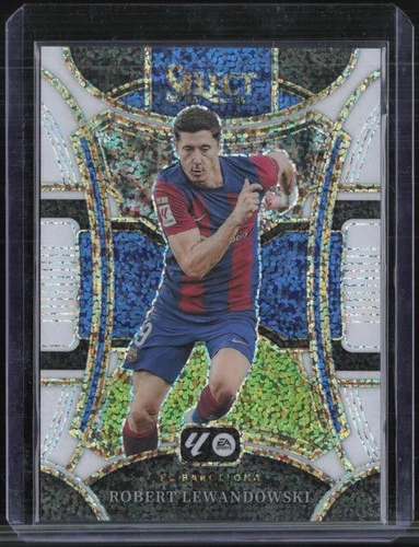 Robert Lewandowski 2023 Panini Select La Liga White Sparkle