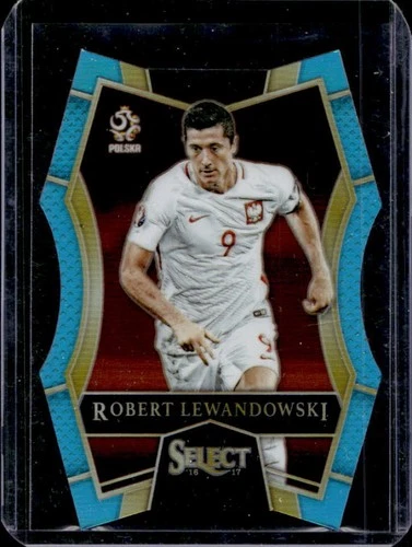Robert Lewandowski 2016 Panini Select Light Blue Die Cut /249