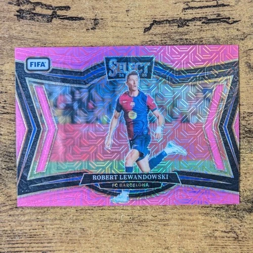 Robert Lewandowski 2024 Panini Select Pink Prizm /299