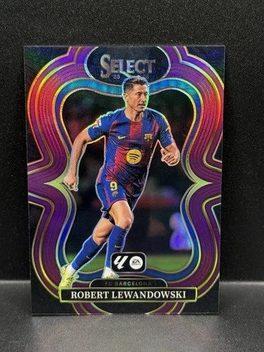Robert Lewandowski 2025 Panini Select Purple Prizm /125