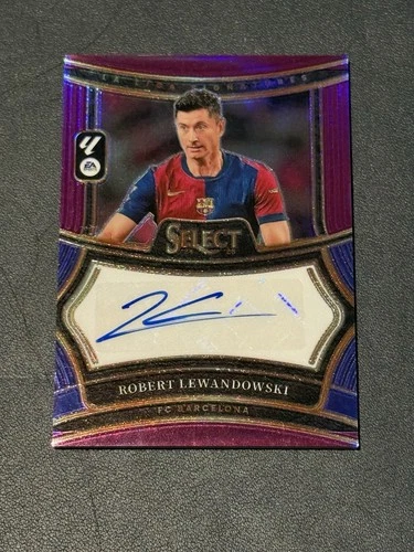 Robert Lewandowski 2024 Panini Select Purple Prizm /49