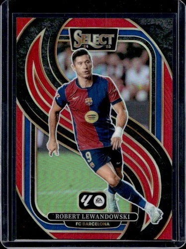 Robert Lewandowski 2024 Panini Select Red Prizm #153