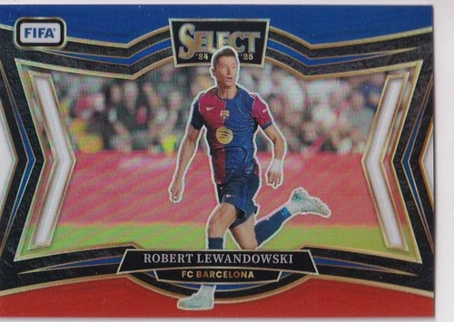 Robert Lewandowski 2024 Panini Select Red White Blue Prizm