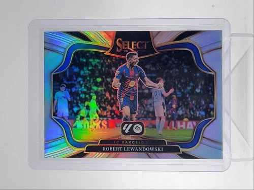Robert Lewandowski 2025 Panini Select Silver Prizm