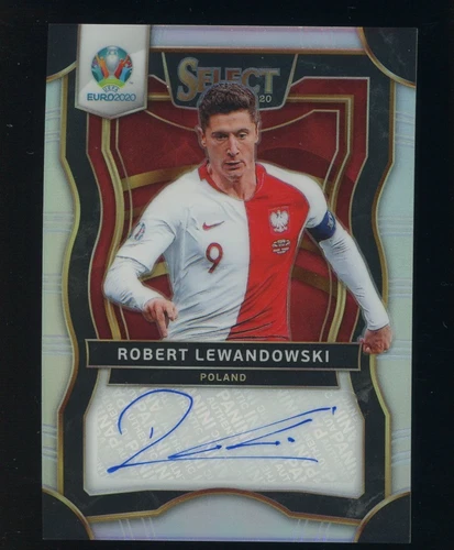 Robert Lewandowski 2020 Panini Select Silver Prizm