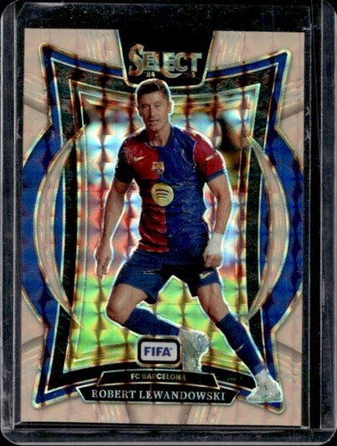 Robert Lewandowski 2024 Panini Select Terrace Orange Fluorescent /125