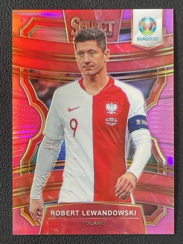 Robert Lewandowski 2020 Panini Select Terrace Pink Prizm /99