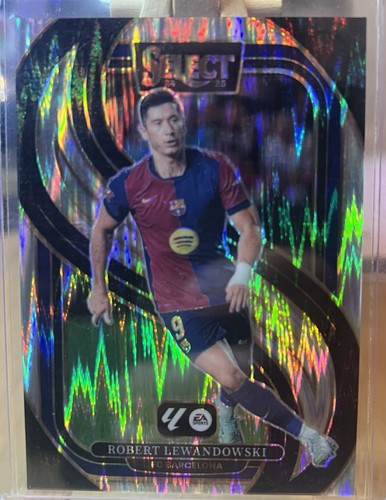 Robert Lewandowski 2024 Panini Select Tri-Color Prizm